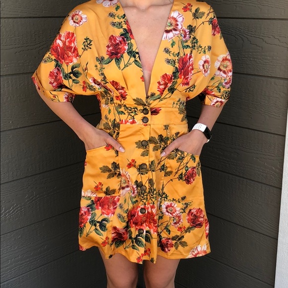 Honey Punch Low Cut Summer Dress - Picture 3 of 8